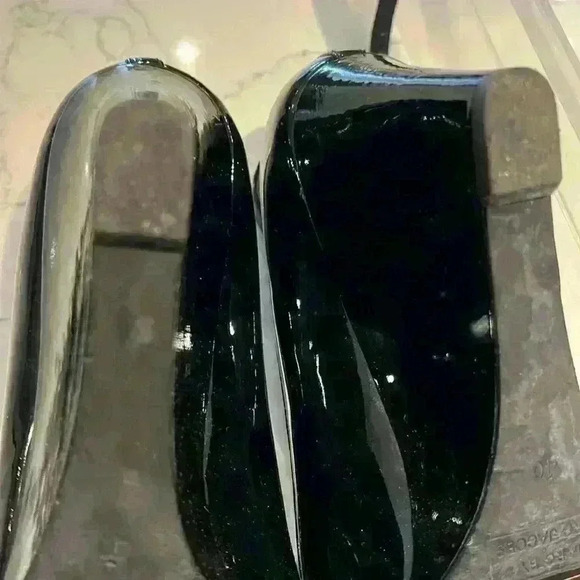 Marc by Marc Jacob’s black patent leather wedge pumps with strap size 40 - Picture 6 of 12